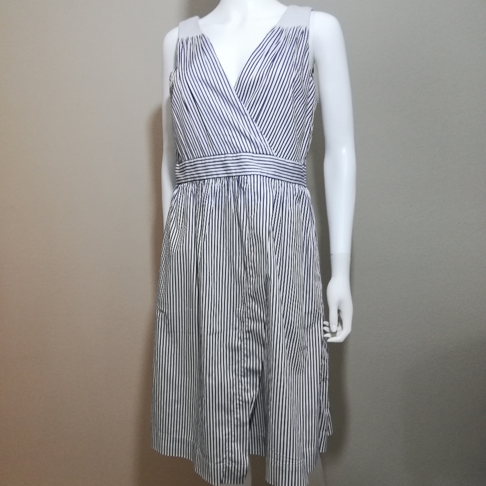 Banana Republic Navy & White Dress